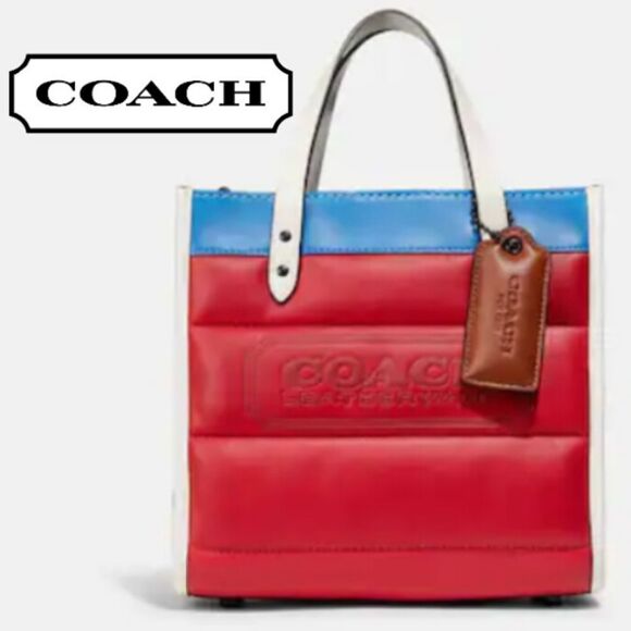 RETAIL Coach Puffy Quilted Field Tote 22 - Picture 1 of 13